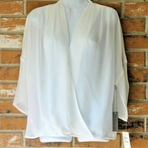 Nordstrom Chelsea28 Woman's White Gauzy Sheer